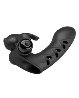 Pretty Love - Vance Black Rabbit Vibrator Fingerabdeckung