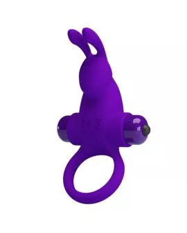 PRETTY LOVE - VIBRATORRING I KANINCHEN FÜR LILA PENIS