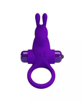 PRETTY LOVE - VIBRATORRING I KANINCHEN FÜR LILA PENIS