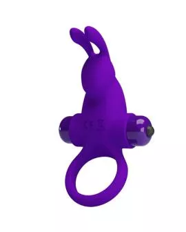 PRETTY LOVE - VIBRATORRING I KANINCHEN FÜR LILA PENIS