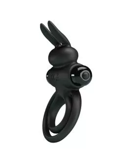 Pretty Love - Vibrator III Kaninchenring für Schwarzen Penis