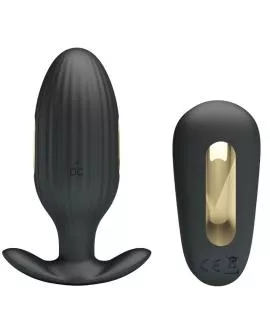 Pretty Love Kelly Plug - Anal Vibrator Wiederaufladbar Schwarz