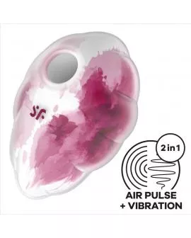SATISFYER - CLOUD DANCER RED VIBRATOR AIR PULSE