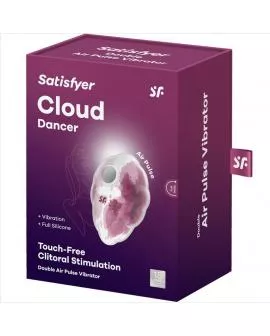 SATISFYER - CLOUD DANCER RED VIBRATOR AIR PULSE