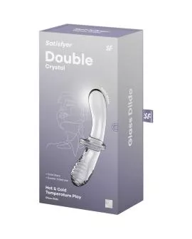 SATISFYER - DOPPEL KRISTALL DILDO TRANSPARENT