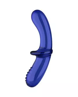 Satisfyer - Doppel Kristall Dildo in Blau