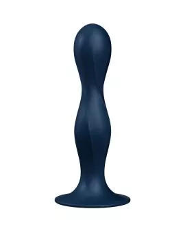 Satisfyer - Double Ball-R Silikondildo Blau