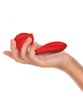 MIA - SELENA STIMULATOR VIBRIEREN + KLAPPEN ROT