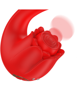 MIA - SELENA STIMULATOR VIBRIEREN + KLAPPEN ROT