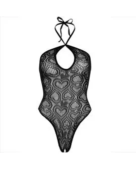 LEG AVENUE - Nahtloser Neckholder-Körper Schwarz
