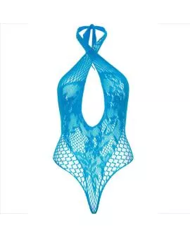 Leg Avenue - Teddy-Halfter mit Spitze in Blau