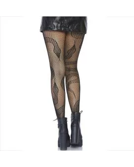 LEG AVENUE - Netzstrümpfe Snakes Schwarz