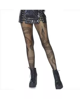 LEG AVENUE - Netzstrümpfe Snakes Schwarz