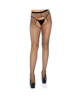 Leg Avenue - Schwarze Netzstrümpfe ohne Schritt