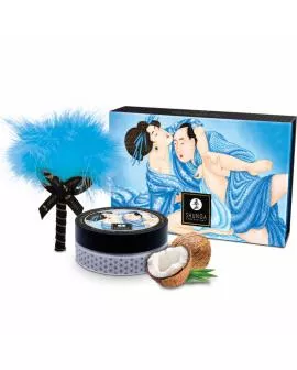 SHUNGA - Essbares Kokosnuss-Massagepulver-Set