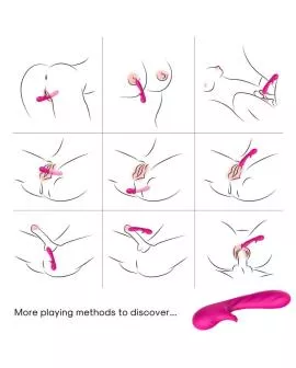 ARMONY - ROMANCE VIBRATOR MIT STIMULATOR FUCHSIA
