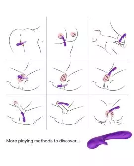ARMONY - ROMANCE VIBRATOR MIT STIMULATOR LILA