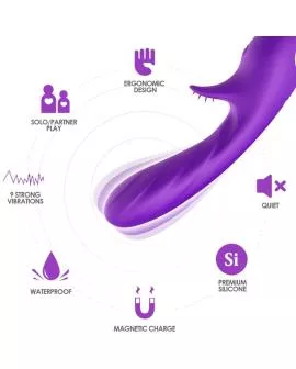 ARMONY - ROMANCE VIBRATOR MIT STIMULATOR LILA