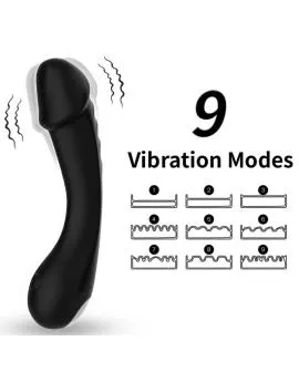 ARMONY - DILDO VIBRATOR G-SPOT SILIKON SCHWARZ