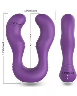 ARMONY - SERAPH VIBRATOR DOPPELTE FERNBEDIENUNG LILA