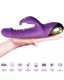 ARMONY - ZING DILDO VIBRATOR KANINCHEN LILA