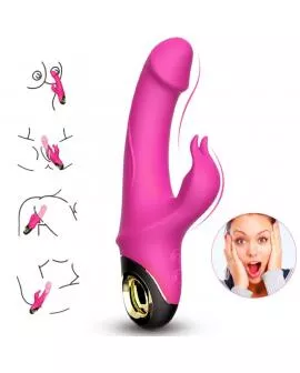 ARMONY - METEROR DILDO VIBRATOR RABBIT ROTATOR FUCHSIA