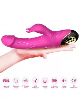 ARMONY - METEROR DILDO VIBRATOR RABBIT ROTATOR FUCHSIA