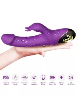 ARMONY - METEROR DILDO VIBRATOR RABBIT ROTATOR LILA