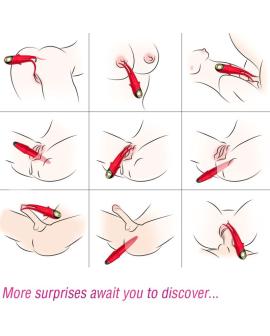 ARMONY - SHADOW VIBRATOR DOPPELKOPF TEASING ROT