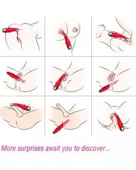 ARMONY - SHADOW VIBRATOR DOPPELKOPF TEASING ROT