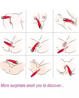 ARMONY - SHADOW VIBRATOR DOPPELKOPF TEASING ROT