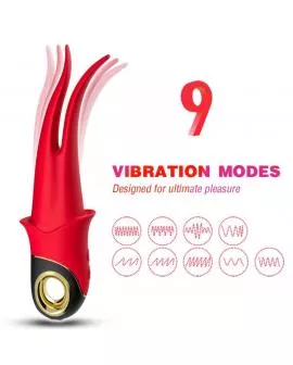 ARMONY - SHADOW VIBRATOR DOPPELKOPF TEASING ROT