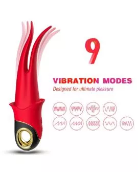 ARMONY - SHADOW VIBRATOR DOPPELKOPF TEASING ROT