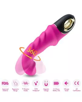 ARMONY - JOYBLADE DILDO VIBRATOR ROTATOR FUCHSIA