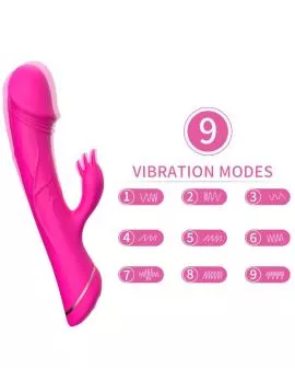 ARMONY - DILDO VIBRATOR KANINCHEN SILIKON FUCHSIA