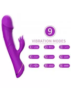 ARMONY - DILDO VIBRATOR KANINCHEN SILIKON LILA