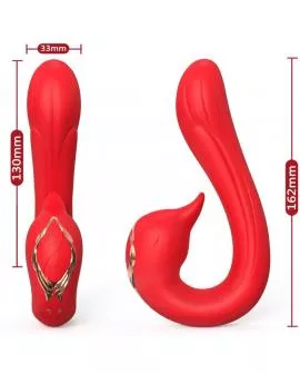 ARMONY - DELFIN VIBRATOR MULTIPOSITION & WÄRMEEFFEKT ROT