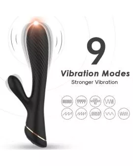 ARMONY - VIBRATOR KANINCHEN SILIKON SCHWARZ