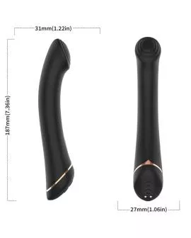 ARMONY - VIBRATOR FALTKOPF SILIKON SCHWARZ