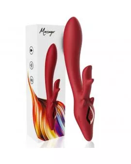 ARMONY - ELCH VIBRATOR KANINCHEN GEBOGEN ROT