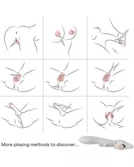 ARMONY - ELCH VIBRATOR KANINCHEN GEBOGEN ROT