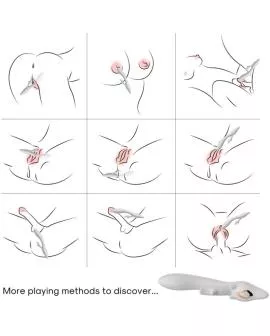 ARMONY - ELCH VIBRATOR KANINCHEN GEBOGEN ROT