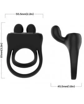 ARMONY - RINGVIBRATOR KANINCHEN SCHWARZ