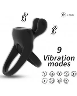 ARMONY - RINGVIBRATOR KANINCHEN SCHWARZ