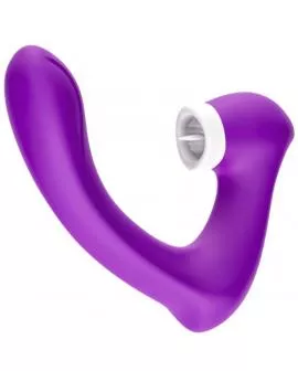 ARMONY - SECRETKISS LECKT VIBRIERENDEN CLIT UND VIBRATOR, GEBOGEN LILA