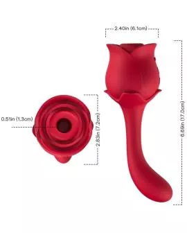ARMONY - ROSELOVER LECKT VIBRIERENDEN CLIT UND STIMULATOR ROT