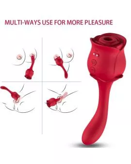 ARMONY - ROSELOVER LECKT VIBRIERENDEN CLIT UND STIMULATOR ROT