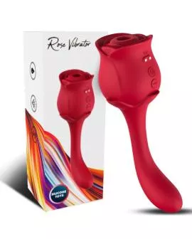 ARMONY - ROSELOVER LECKT VIBRIERENDEN CLIT UND STIMULATOR ROT