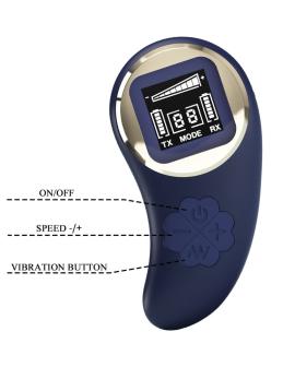 Pretty Love - Mina Vibrierendes Ei mit Fernbedienung Blau