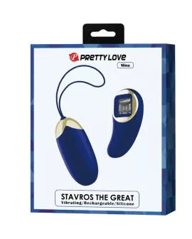 Pretty Love - Mina Vibrierendes Ei mit Fernbedienung Blau